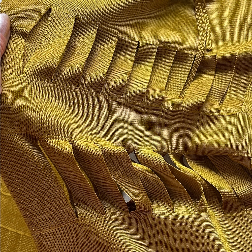 NWT Auth.Missoni Mustard Yellow Gold Fantasy Design Knit Pants Trousers 38 - Picture 4 of 10